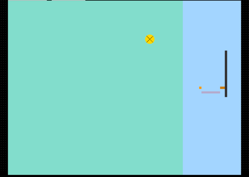 フリースロー ゲーム画面例